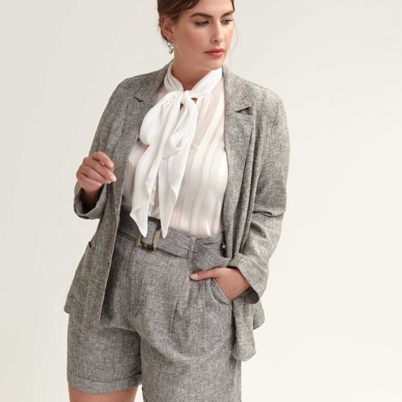 Tailored Linen Blazer - Picture 1 of 7